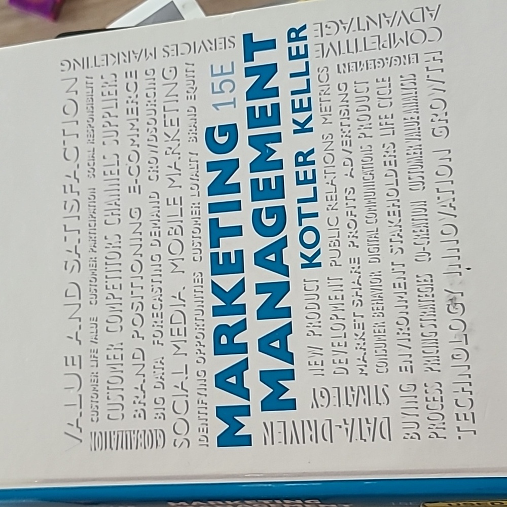 Marketing management book